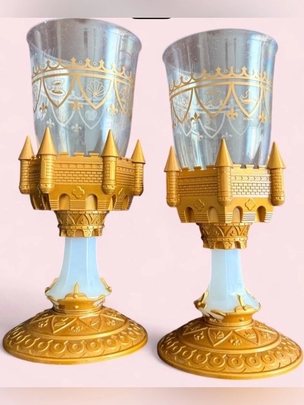 Disney “Be Our Guest” Beauty and the Beast Light up Goblets, Set of Two